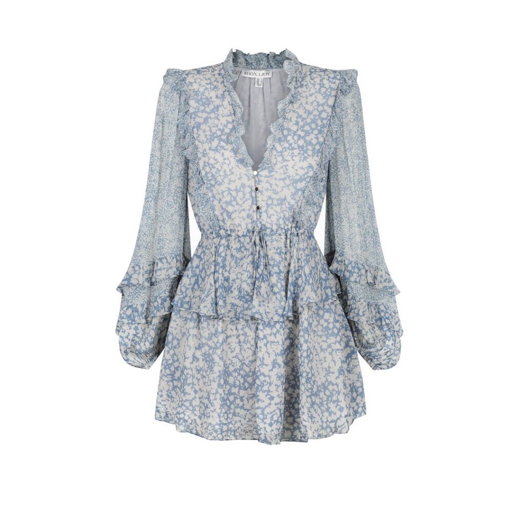 245. Shona Joy Emilia Dress Blue US 6 - Picture 1 of 5